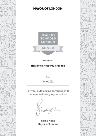 Heathfield Academy Croydon Silver